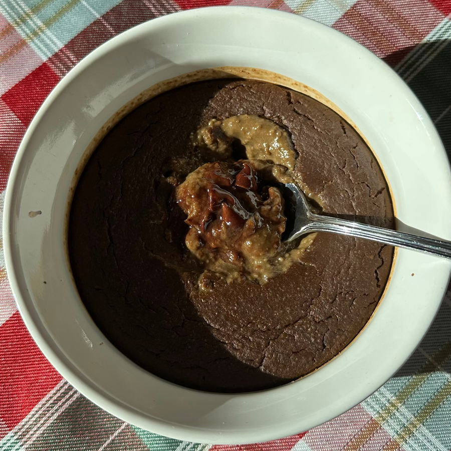 Guilt-Free Molten Brownie