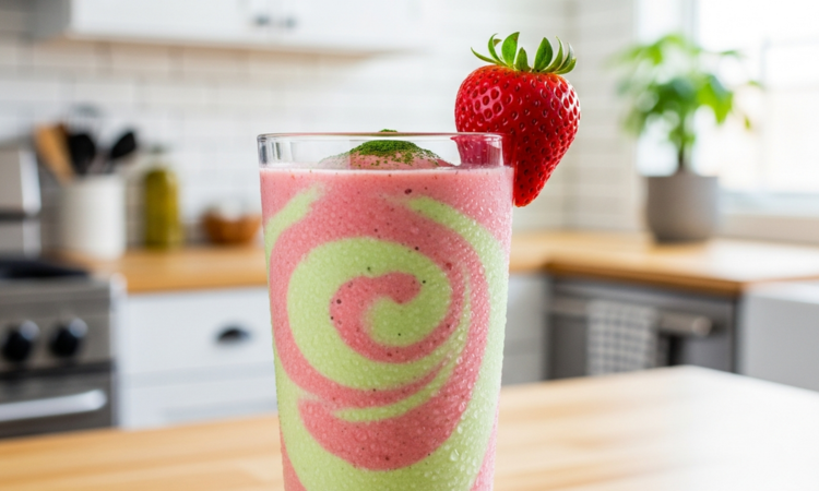 Strawberry Banana Greens Smoothie