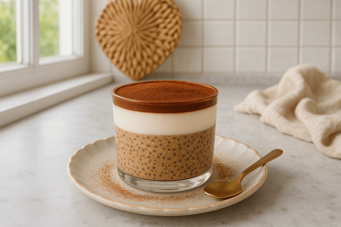 Chia Tiramisu Delight (Vegan, Gluten-Free, Dairy-Free)