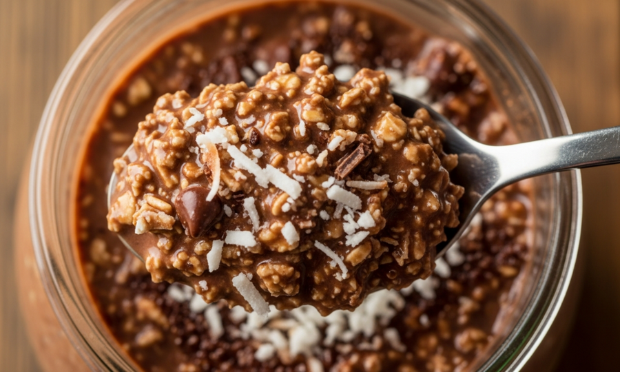 Chocolate Coconut Spring Overnight Oats 🥥 — A Make-Ahead Breakfast Worth Waking Up For