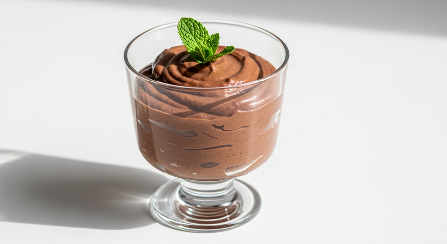 3-Ingredient Chocolate Avocado Mousse (Low Sugar)