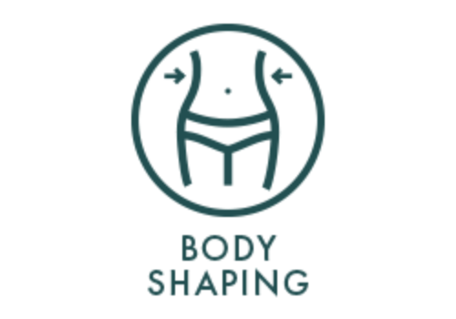 Logo for 'Body Shaping' on a black background3